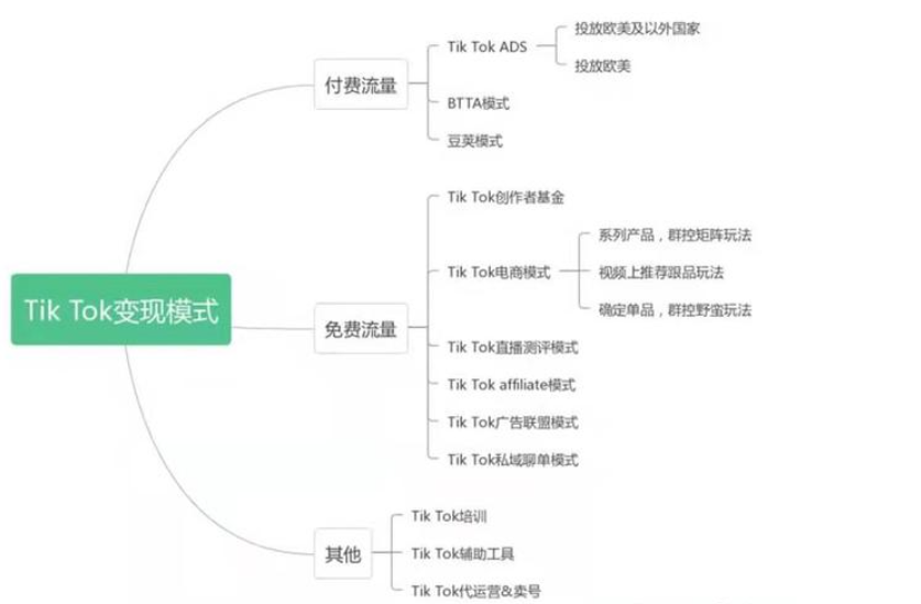 海外版抖音TikTok的免费流量是一种成本极低的方法变现模式大全